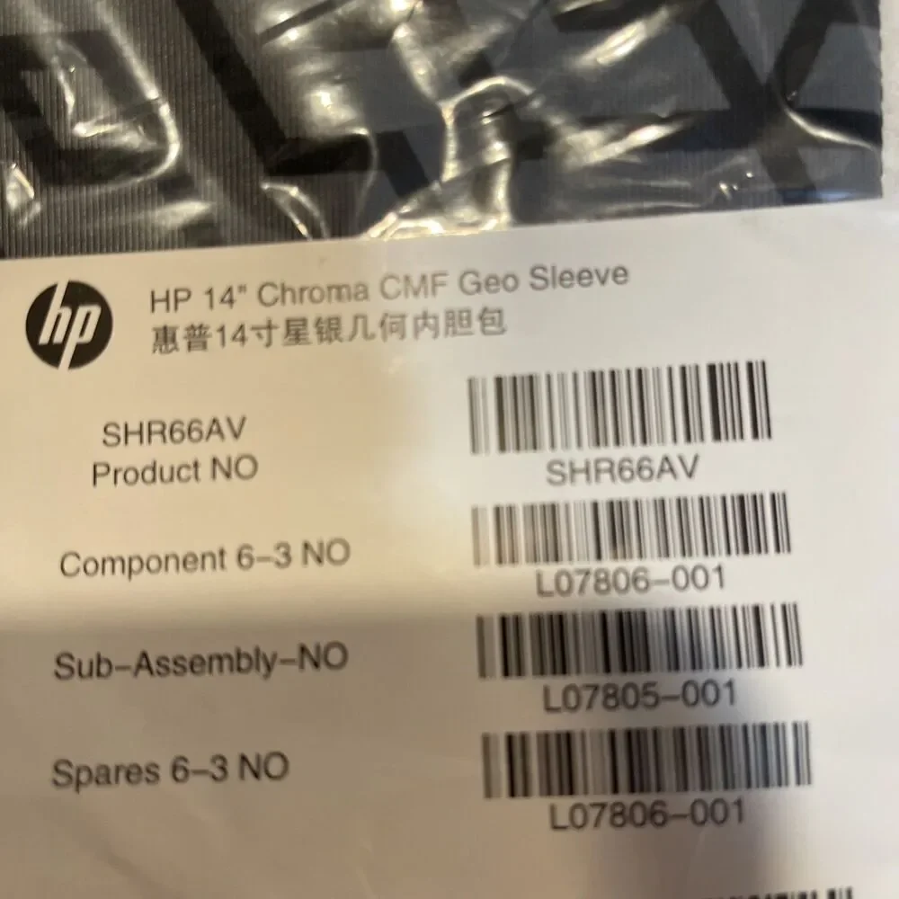 L07806-001 HP 14 Chroma Geo Rev Sleeve, New in Original Package